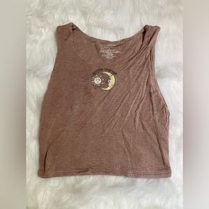Pink Moon & Sun Better Together Cropped Tank Top